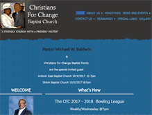 Tablet Screenshot of christiansforchangebaptist.org